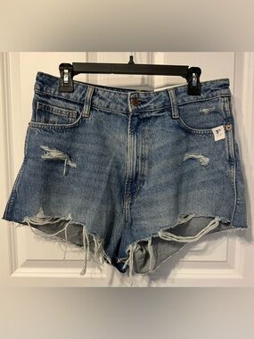 Arizona Jean Company Distressed Light Blue Denim Cutoff Shorts